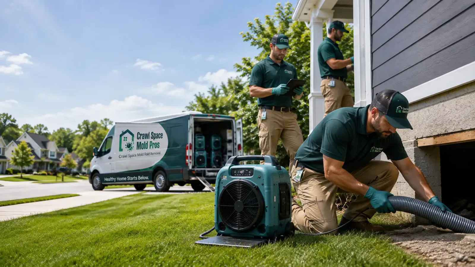Crawl Space Mold Removal in Delhi, IA